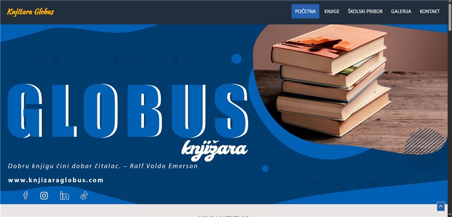 Bookstore Globus storefront