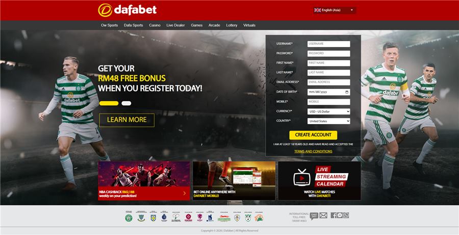 Sportsbook Homepage & Registration